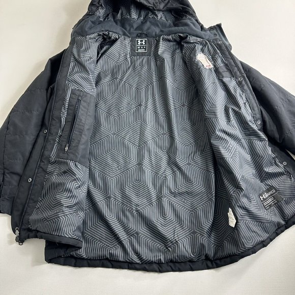 UNDER ARMOUR Infrared Women’s Size M Black Full Zip Coldgear Insulated Jacket - Picture 2 of 15